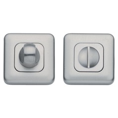 Satin Nickel Square Bathroom Turn