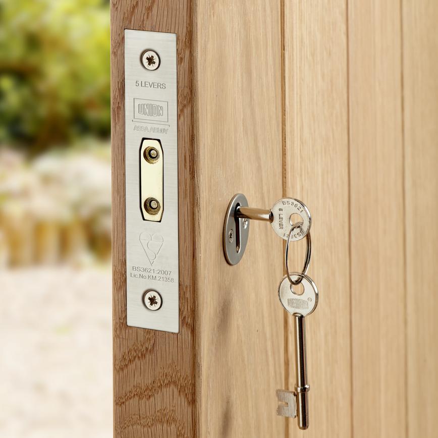 British Standard 5 Lever Union Mortice Deadlock