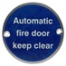 Eclipse Automatic Fire Door Keep Locked Signage 76mm - Satin Anodised Aluminium