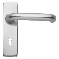 Round Bar Budget Lever on Backplate Lock Aluminium Door Handle