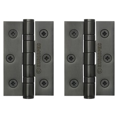 Eurospec Matt Bronze 76mm x 51mm Light Duty Ball Bearing Butt Hinge Pack of 2