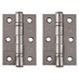 Eclipse Black Nickel 76mm x 51mm Light Duty Grade 7 Ball Bearing Fire Rated Butt Hinge Pack of 2