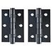 Eclipse Matt Black 76mm x 51mm Light Duty Grade 7 Ball Bearing Fire Rated Butt Hinge Pack of 2