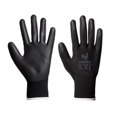 Howdens PU Coated Non Disposable Black Large General Handling Glove