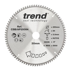 Trend 250mm x 30mm 84T Multi Material Mitre Saw Blade