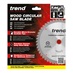 TLS0715 Trend 184mm x 16mm 60T Hardwood Cordless Mitre Saw Blade Packaging