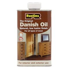 Rustins 1L Clear Satin Multi-Surface Danish Wood Oil