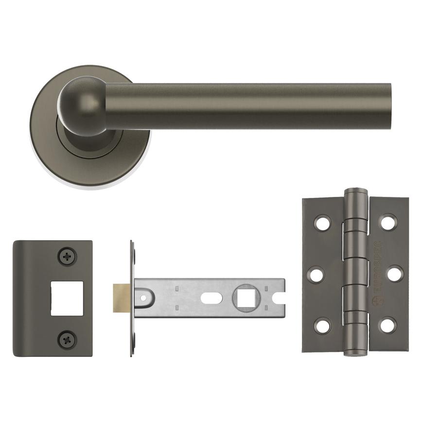 Fuller and Forge Como Satin Bronze Lever on Rose Door Handle Pack