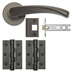 Fuller and Forge Garda Satin Bronze Lever on Rose Door Handle Pack