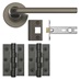 Fuller and Forge Munch Satin Bronze Lever on Rose Door Handle Pack