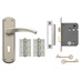 F&F Garda Sat Nickel Bplate Lock Pk Primary