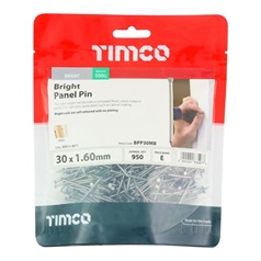 TIMCO 1.6mm x 30mm Bright Panel Pins 0.5kg