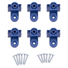 38mm x 30mm x 30mm Plastic Handleless Profile Worktop Fixing Bracket Pack of 5