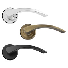 Chrome and Antique Brass Carlisle Oliver Handle