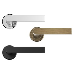 Chrome and Antique Brass Carlise Edge Handle