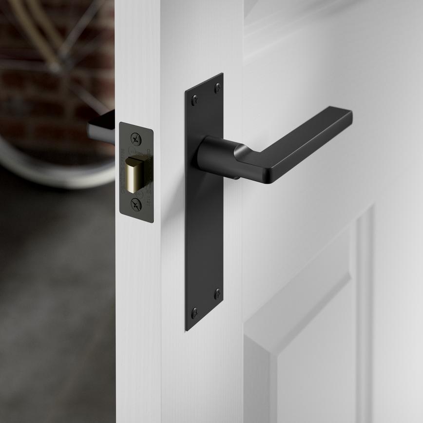 Eclipse Polished Black Nickel 76mm Case 57mm Backset Tubular Mortice Latch