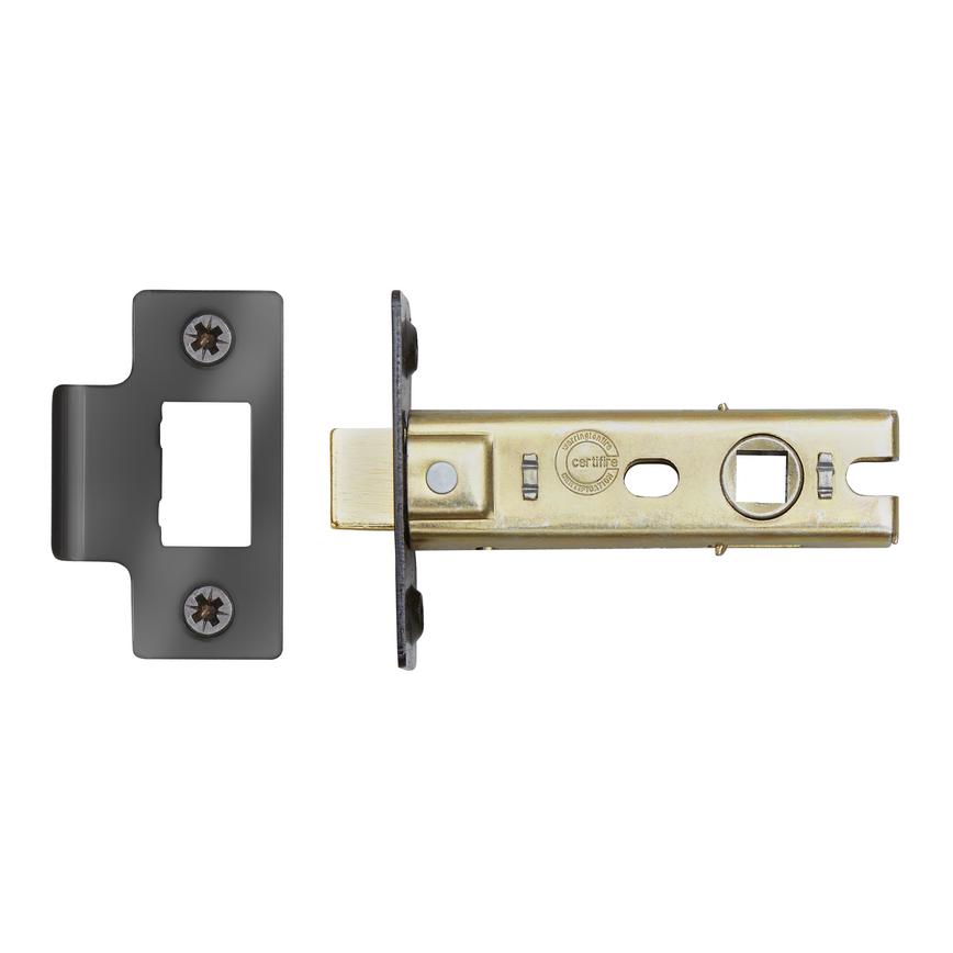 Eclipse Polished Black Nickel 76mm Case 57mm Backset Tubular Mortice Latch