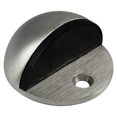 Eclipse Brushed Stainless Steel Floor Mounted Oval Door Stop