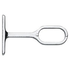 Oval Shaped Centre Bracket for Wardrobe Rail