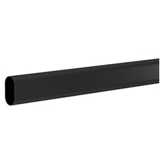 Black Oval Wardrobe Rail