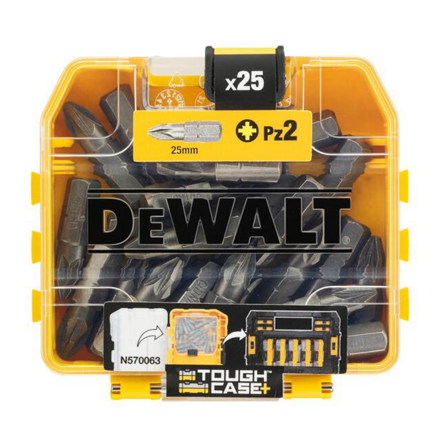 DeWalt PZ2 Steel Pozi Screwdriver Bit Pack of 25 Box Closed