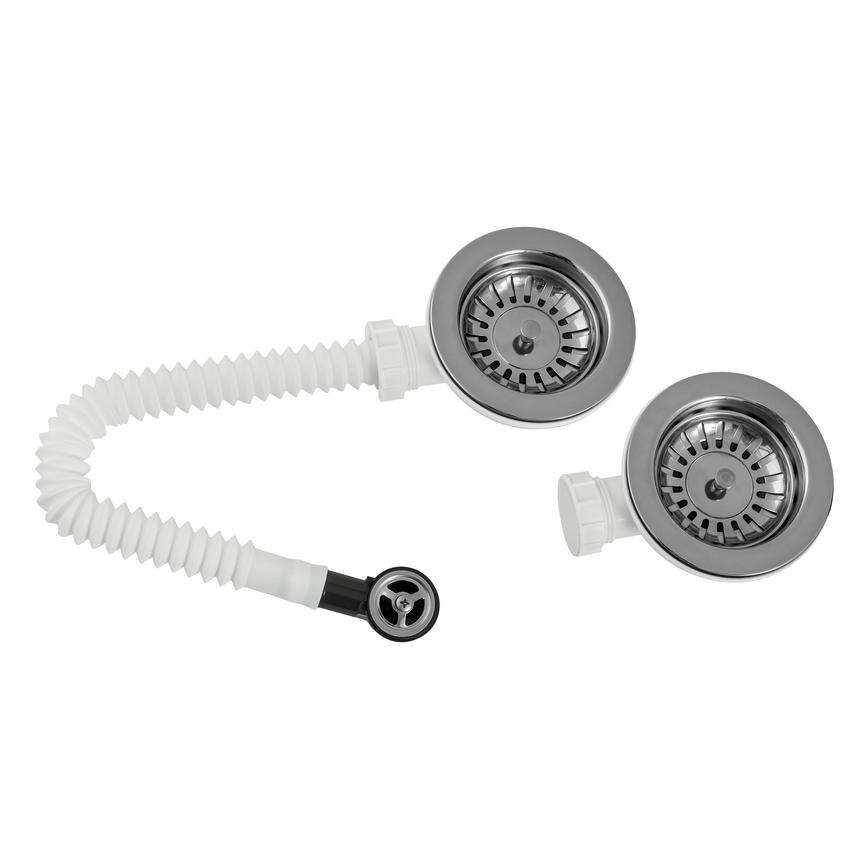 90mm Nickel 1.5 Bowl Strainer Waste