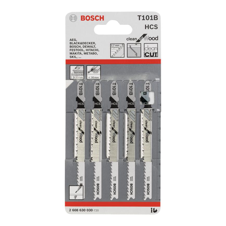Bosch T101B 5Pack Jigsaw Blades T-Shank