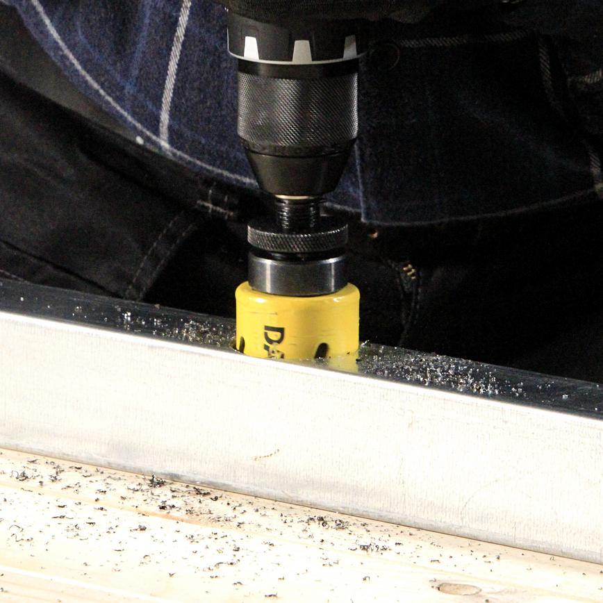 DART Holesaw in use