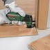 Bosch Multi Tool Blade cutting a door frame