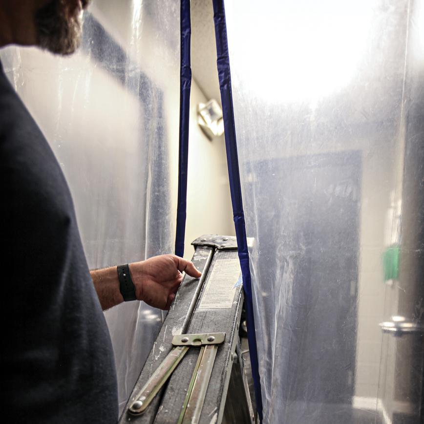 Trimaco 2.2m x 920mm PVC Magnetic Dust Containment Door Kit