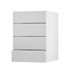 Allendale Dove Grey 500 Deep Drawer Door Open