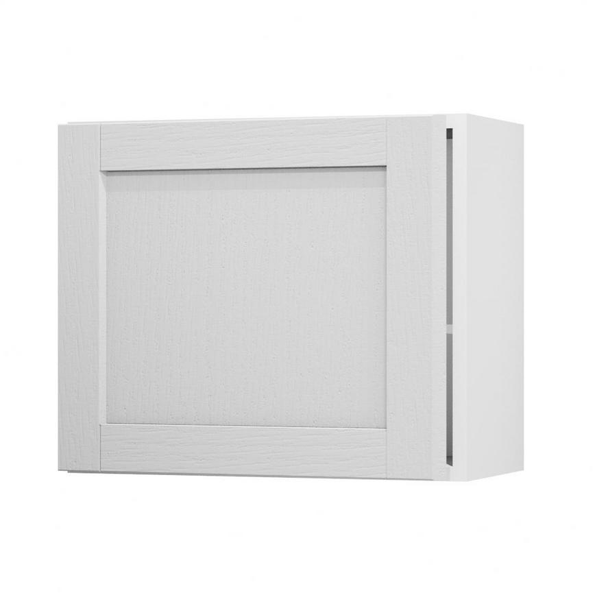 Allendale Dove Grey 600 Tall Integrated Microwave Topbox Door Open