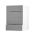 Allendale Slate Grey 500 Deep Drawer Door Open