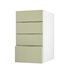Allendale Sage Green 400 Deep Drawer Door Open
