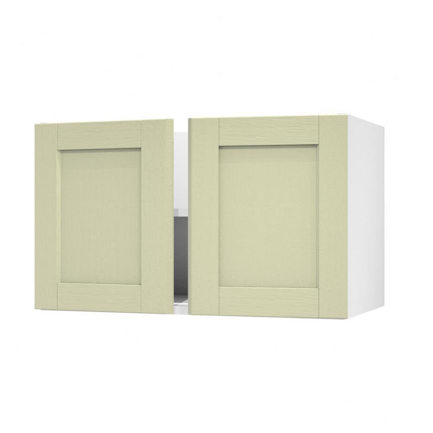 Allendale Sage Green 800 Double Belfast Sink Door Open