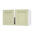 Allendale Sage Green 800 Double Belfast Sink Door Open