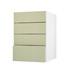 Allendale Sage Green 500 Deep Drawer Door Open