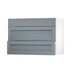 Allendale Dusk Blue 1000 Fridge Freezer Wall Door Open