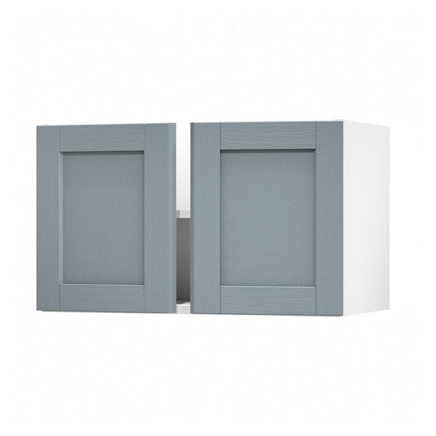 Allendale Dusk Blue 800 Double Belfast Sink Door Open