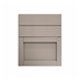 Allendale Pebble 600mm x 394mm Pan Drawer Shown Closed from the Front as Part of a Drawer Unit