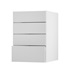 Chelford Dove Grey 500 Deep Drawer Door Open