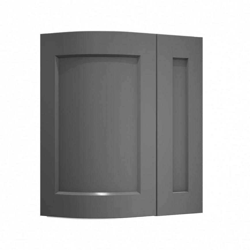 Chelford Charcoal Curved Base Wall Door