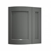 Chelford Charcoal Curved Base Wall Door
