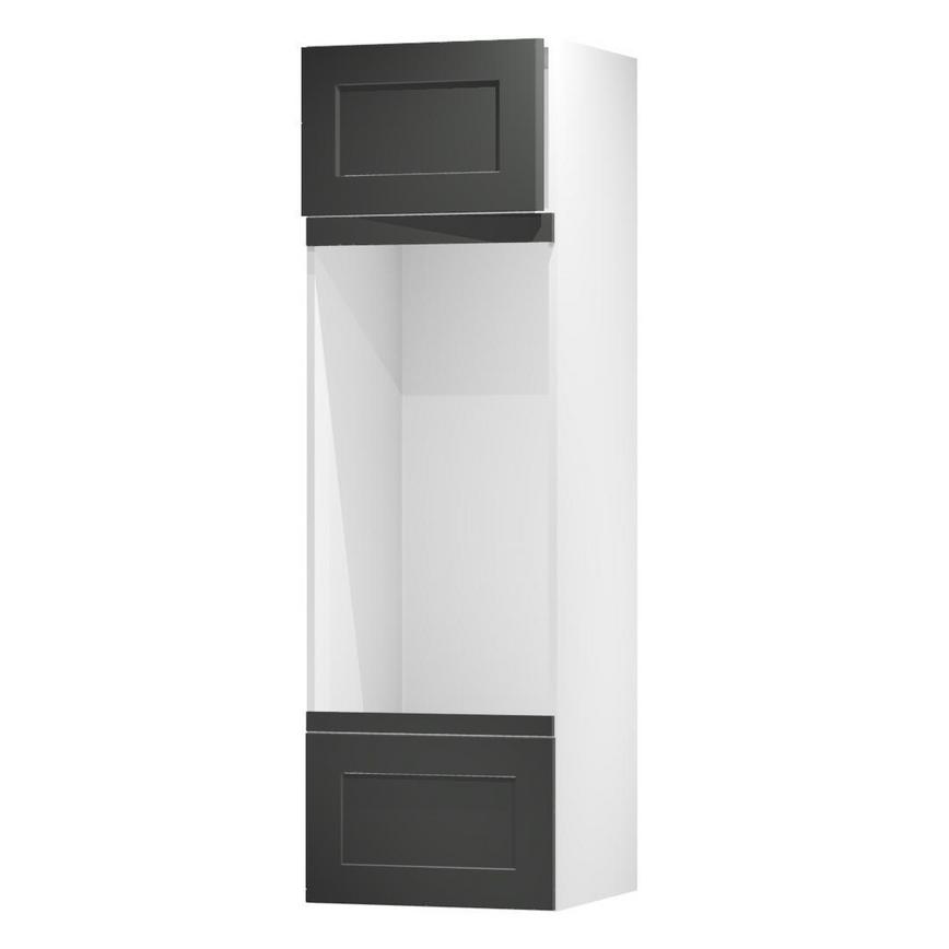 Chelford Charcoal 600 Appliance Tower Door Open 437mm