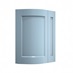 Chelford Dusk Blue Curved Base Wall Door Open