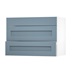 Chelford Dusk Blue 1000 Fridge Freezer Wall Door Open