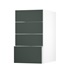 Chelford Fir Green 400 Deep Drawer Door Open