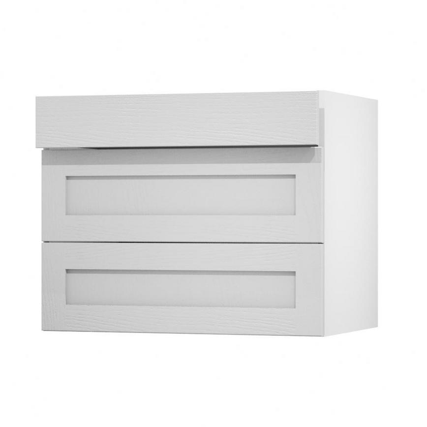 Chilcomb Dove Grey 900 Drawer Door Open