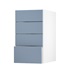 Chilcomb Dusk Blue 400 Deep Drawer Door Open