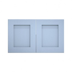 Chilcomb Dusk Blue 800 Double Belfast Sink Door